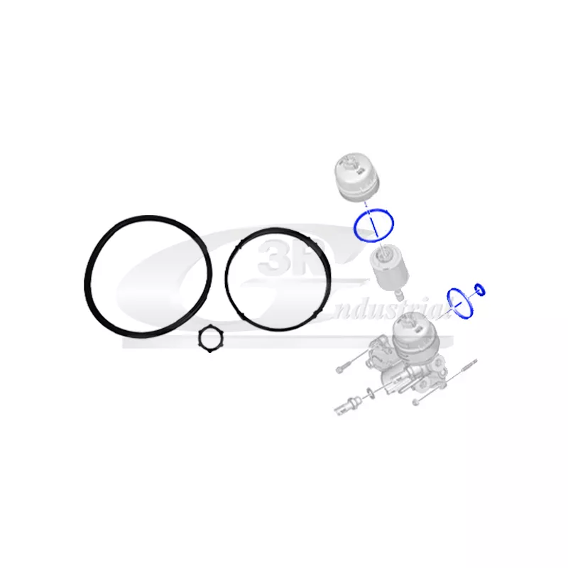 Joint d'étanchéité, filtre à huile 3RG 36208