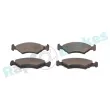 Jeu de 4 plaquettes de frein avant RAP BRAKES R-P0174 - Visuel 3