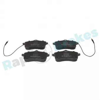 Jeu de 4 plaquettes de frein arrière RAP BRAKES R-P0753