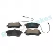 Jeu de 4 plaquettes de frein arrière RAP BRAKES R-P0753 - Visuel 2