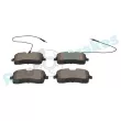 Jeu de 4 plaquettes de frein arrière RAP BRAKES R-P0753 - Visuel 3