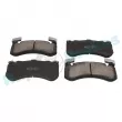 Jeu de 4 plaquettes de frein avant RAP BRAKES R-P0768 - Visuel 2