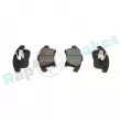 Jeu de 4 plaquettes de frein avant RAP BRAKES R-P0895 - Visuel 1