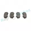 Jeu de 4 plaquettes de frein avant RAP BRAKES R-P1323 - Visuel 1