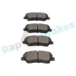 Jeu de 4 plaquettes de frein avant RAP BRAKES R-P1323 - Visuel 3