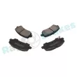 Jeu de 4 plaquettes de frein arrière RAP BRAKES R-P1604 - Visuel 1