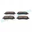 Jeu de 4 plaquettes de frein arrière RAP BRAKES R-P1604 - Visuel 2