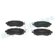 Jeu de 4 plaquettes de frein avant RAP BRAKES R-P1653 - Visuel 1