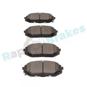 Jeu de 4 plaquettes de frein avant RAP BRAKES R-P1669