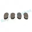 Jeu de 4 plaquettes de frein avant RAP BRAKES R-P1669 - Visuel 2
