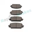 Jeu de 4 plaquettes de frein avant RAP BRAKES R-P1670 - Visuel 3