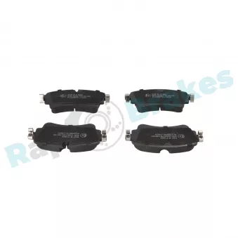 Jeu de 4 plaquettes de frein arrière RAP BRAKES R-P1689