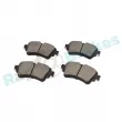 Jeu de 4 plaquettes de frein arrière RAP BRAKES R-P1689 - Visuel 2