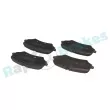 Jeu de 4 plaquettes de frein arrière RAP BRAKES R-P1692 - Visuel 1
