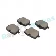 Jeu de 4 plaquettes de frein arrière RAP BRAKES R-P1697 - Visuel 1