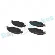 Jeu de 4 plaquettes de frein arrière RAP BRAKES R-P1700 - Visuel 1