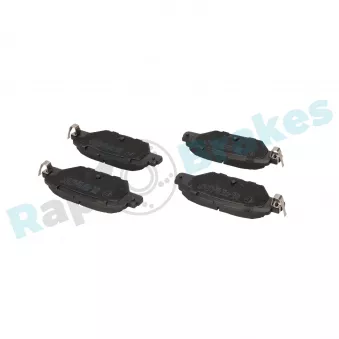 Jeu de 4 plaquettes de frein arrière RAP BRAKES R-P1700