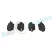 Jeu de 4 plaquettes de frein arrière RAP BRAKES R-P1700 - Visuel 2