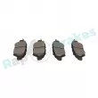 Jeu de 4 plaquettes de frein arrière RAP BRAKES R-P1700 - Visuel 3