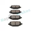Jeu de 4 plaquettes de frein arrière RAP BRAKES R-P1703 - Visuel 3