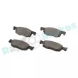 Jeu de 4 plaquettes de frein avant RAP BRAKES R-P1711 - Visuel 1