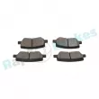 Jeu de 4 plaquettes de frein arrière RAP BRAKES R-P1722 - Visuel 3