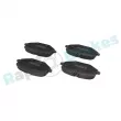 Jeu de 4 plaquettes de frein arrière RAP BRAKES R-P1729 - Visuel 1