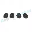 Jeu de 4 plaquettes de frein arrière RAP BRAKES R-P1729 - Visuel 2