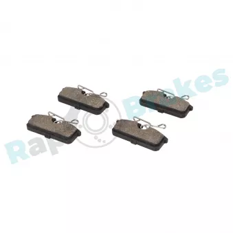 Jeu de 4 plaquettes de frein arrière RAP BRAKES R-P1736