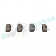 Jeu de 4 plaquettes de frein arrière RAP BRAKES R-P1736 - Visuel 2