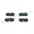 Jeu de 4 plaquettes de frein arrière RAP BRAKES R-P1736 - Visuel 3