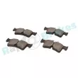 Jeu de 4 plaquettes de frein arrière RAP BRAKES R-P1738 - Visuel 1