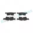 Jeu de 4 plaquettes de frein arrière RAP BRAKES R-P1738 - Visuel 3