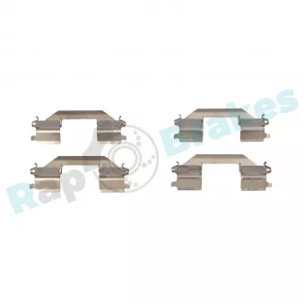 Kit d'accessoires, plaquette de frein à disque RAP BRAKES R-U0235