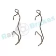 Kit d'accessoires, plaquette de frein à disque RAP BRAKES R-U0238 - Visuel 2