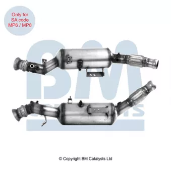 Filtre à particules / à suie, échappement BM CATALYSTS BM11562H