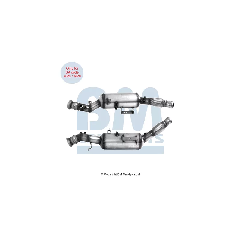 Filtre à particules / à suie, échappement BM CATALYSTS BM11562H