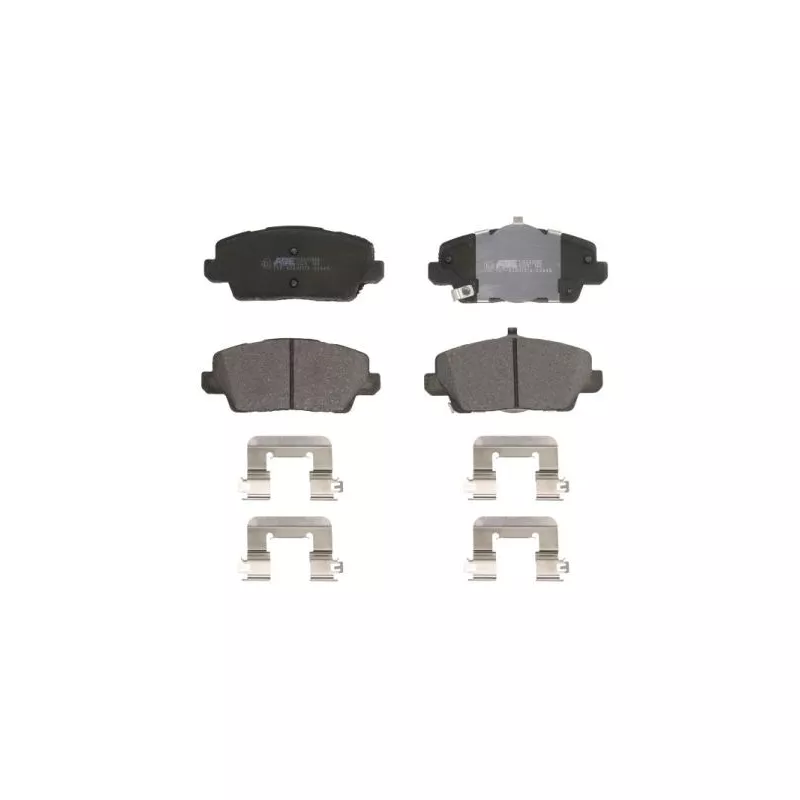 Jeu de 4 plaquettes de frein avant ABE C10343ABE