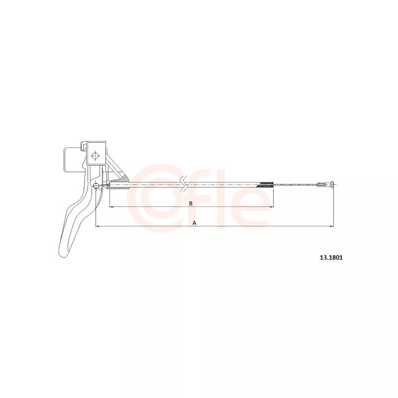 Tirette de capot moteur COFLE 13.1801