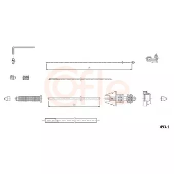 Câble d'accélération COFLE 493.1