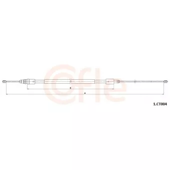 Tirette à câble, frein de stationnement COFLE 92.1.CT004