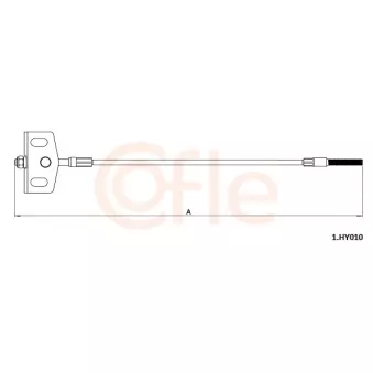 Tirette à câble, frein de stationnement COFLE 92.1.HY010