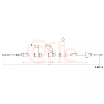 Tirette à câble, frein de stationnement COFLE 92.1.KI016