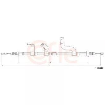 Tirette à câble, frein de stationnement COFLE