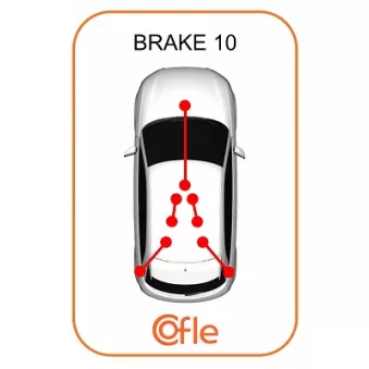 Tirette à câble, frein de stationnement COFLE 92.10.4748