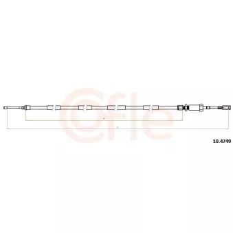 Tirette à câble, frein de stationnement COFLE