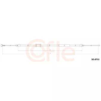 Tirette à câble, frein de stationnement COFLE 92.10.4753