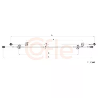 Tirette à câble, boîte de vitesse manuelle COFLE