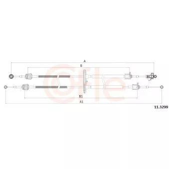 Tirette à câble, commande d'embrayage COFLE