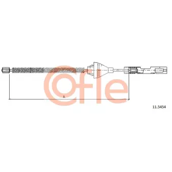 Tirette à câble, frein de stationnement COFLE 92.11.5454